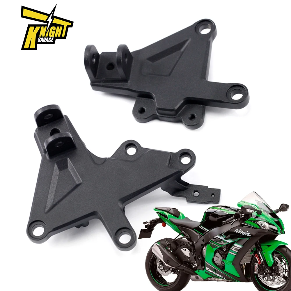 

Motorcycle Front Foot Pegs FOR KAWASAKI ZX10R 2016 2011-2022 ZX-10RR NINJA 2017-2022 Motorcycle Accessories Footrest Foot Rest