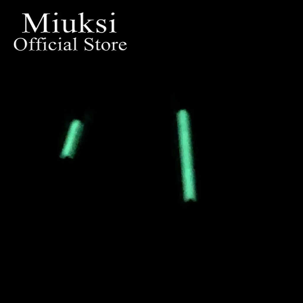 Miuksi silver black watch hands green luminous hands fit NH35 NH36 ETA 2824 2836 Miyota 8215 8205 DG2813 3804 PT5000 movement