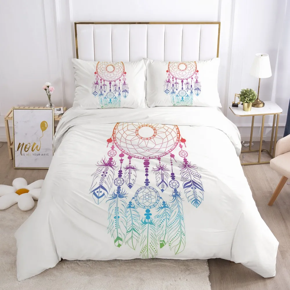 Bedding Sets Duvet Cover Set Feather Comforther Cases Quilt Covers Pillowcase 3D Bohemia Life Full Twin Single Size Bed Linen