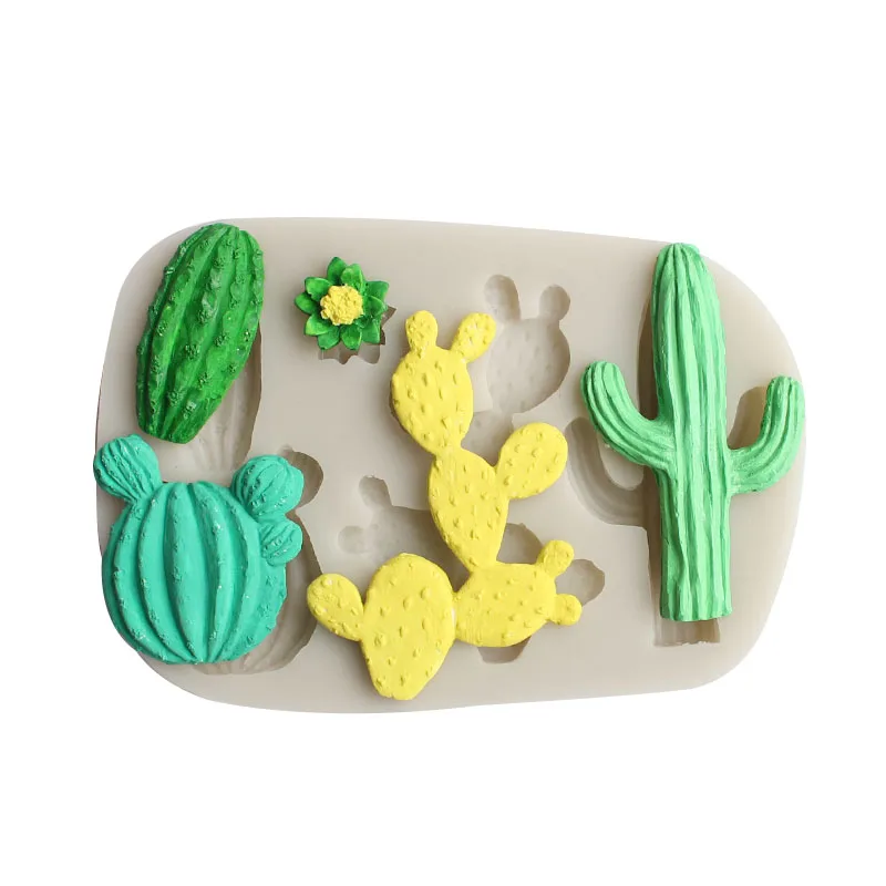 Cactus Silicone Mold Sugarcraft Chocolate Cupcake Baking Mold Fondant Cake Decorating Tools