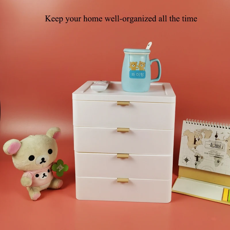 2/3/4 Tiers Office Desktop Organizer Drawer Bathroom Accessories Storage Box Nordic Mask Cosmetic Makeup Rack Jewlery Organizer