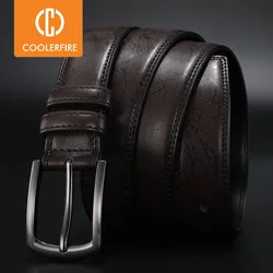Designers  Men Belts Genuine Leather Dress Casual Pin Buckle Business Belt for Man 2019 New Male Belt Luxury Strap HQ091