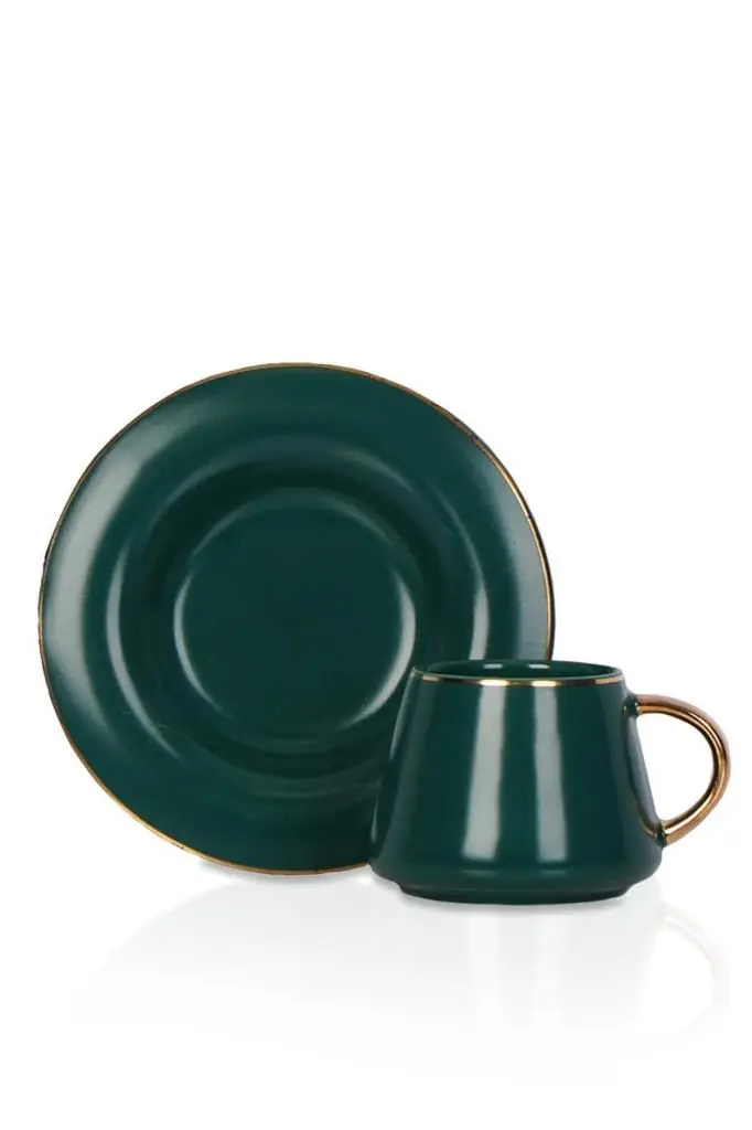 

DOLBOVI Acar MXG-010269/12 Porcelain coffee cup Pad 6'lı Green mug кружка coffee cup cup