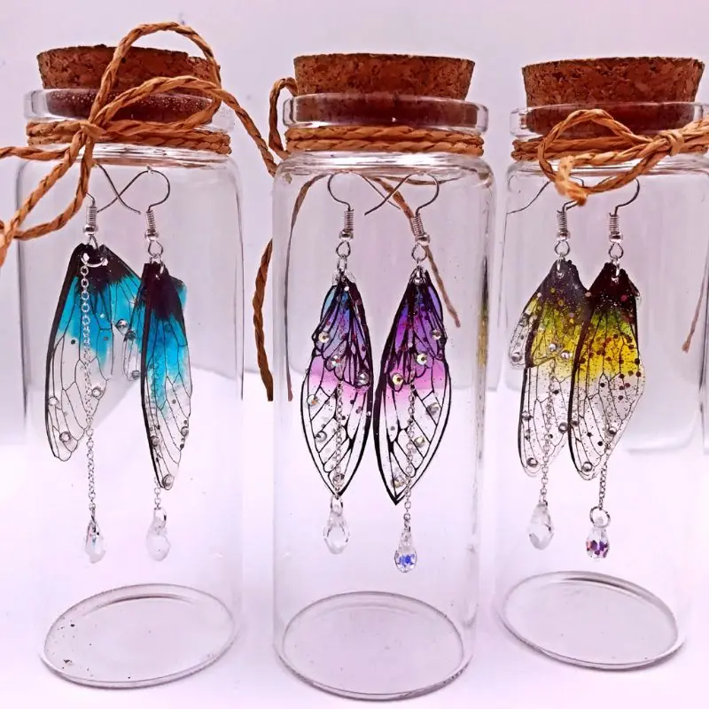 

for Butterfly Wings Craft for Decor for Butterfly Wing Drop Dangle Earrings Pendant for Women Girls Wedding Je