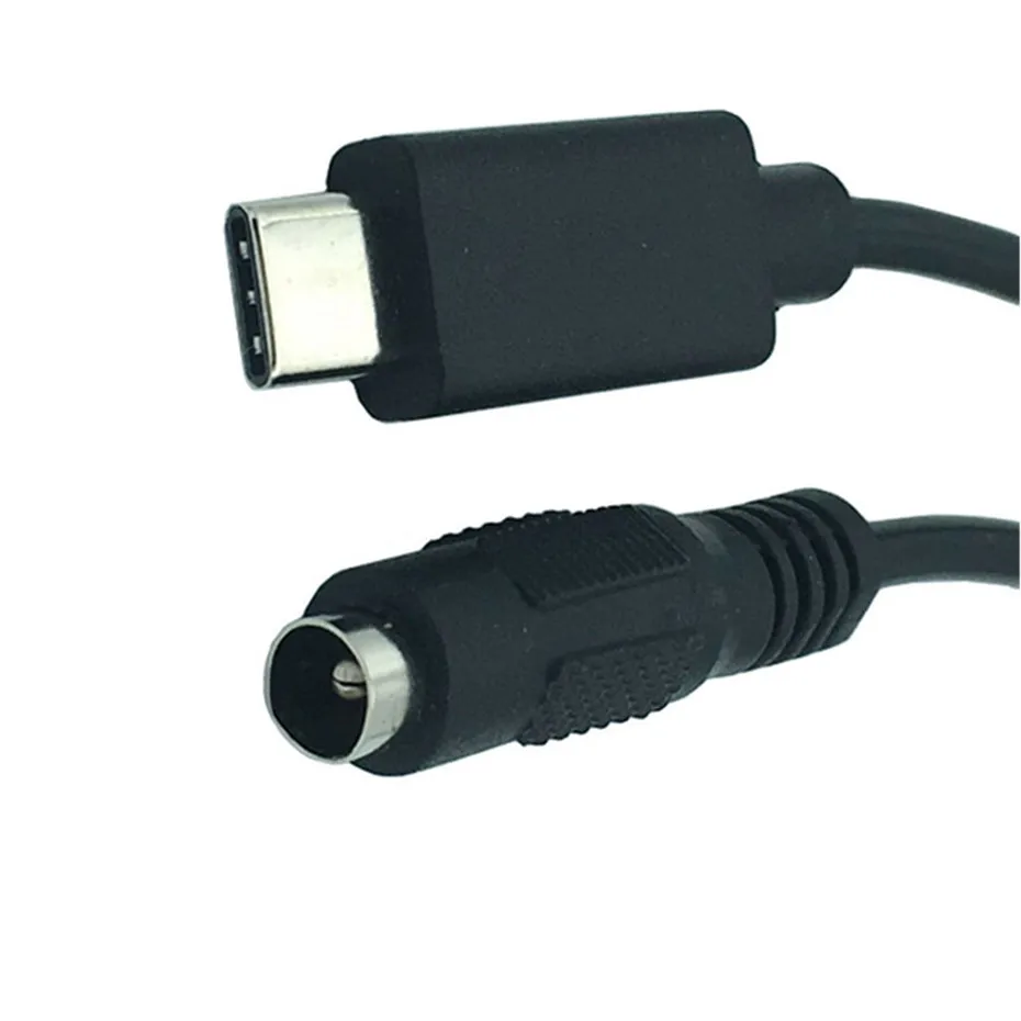 DC 5.5 X 2.1mm Female Male Jack To Type-C USB 3.1 Male Plug Cable DC Power Connector Adapter DC To Type C Male 3A 0.2M