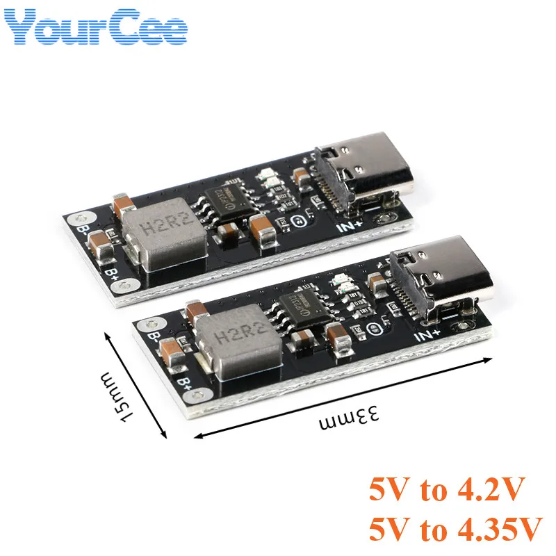 IP2312 3A Polymer Triary Lithium Battery Charger Board Module Type C CC CV 5V to 4.2V/4.35V Quick Fast Charging PCB