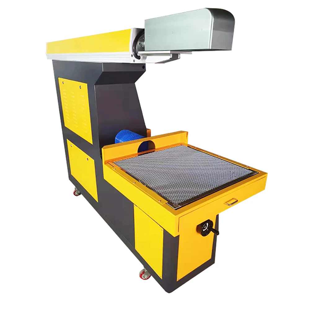 Co2 Laser Marking Machine 150W 130W Dynamic Focusing Including Water Chiller Exhaust Fan And Computer