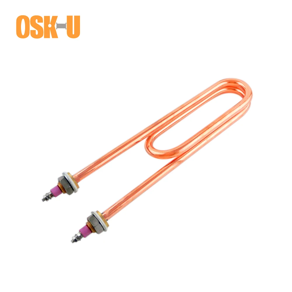 

220/380V U Type Heating Element M18 Thread Copper U Shaped Electric Heater Element 2/3/4KW for Steaming Cabinet Kitchenware