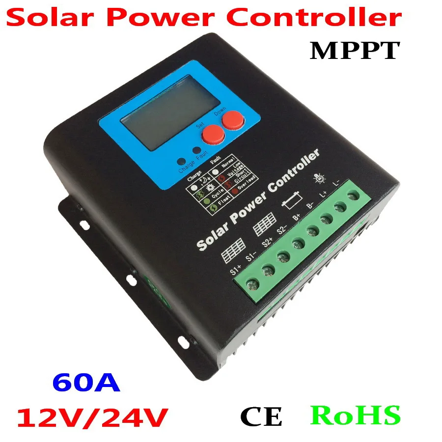 

MPPT Solar system 60A 70A 80A 90A 100A 12V/24V Auto Solar Panel Battery Charge Controller LCD Display mppt Solar Collector