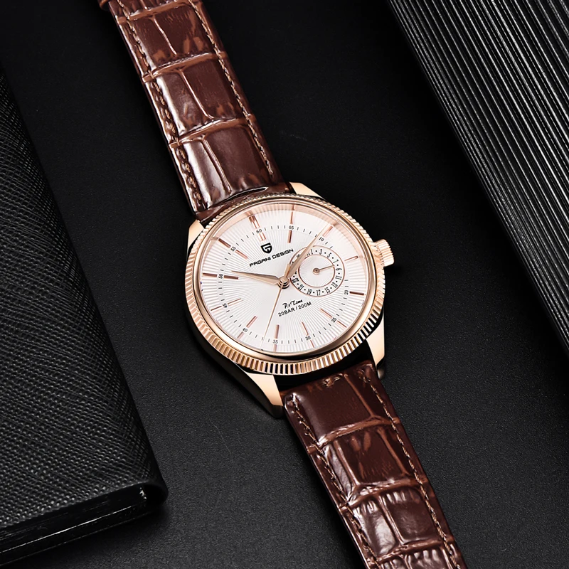 PAGANI DESIGN Watch For Men Quartz Wristwatches Top Luxury Sapphire Waterproof Military Sport Leather Business Relogio Masculino