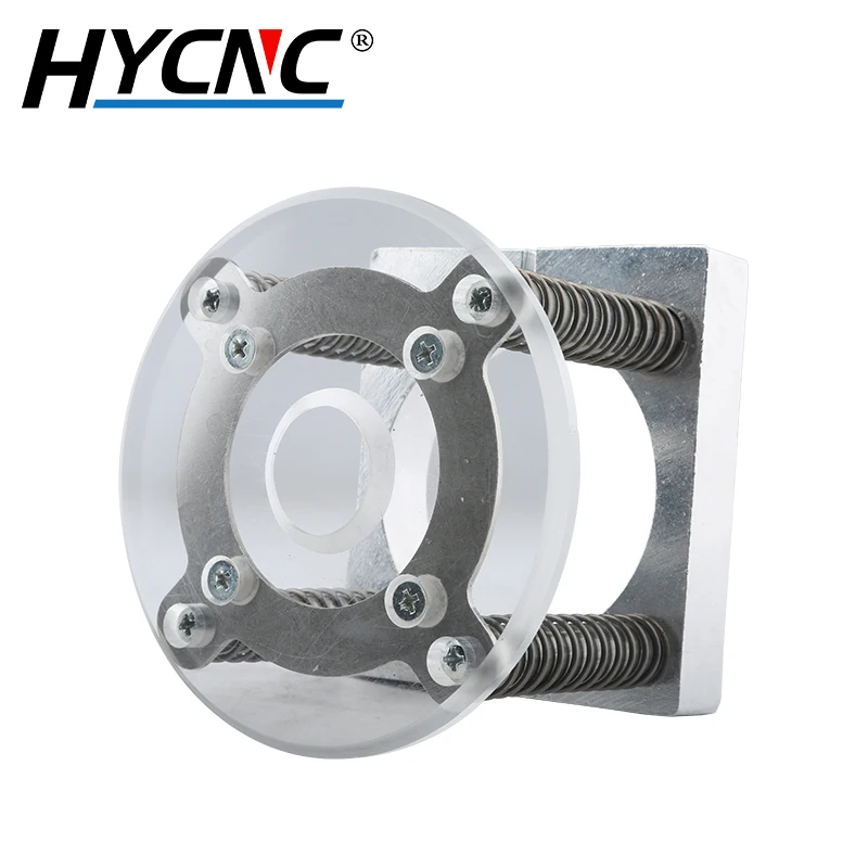 CNC 플레이트 거치대 아크릴 바닥 플로팅 거치대 직경 65mm 80mm 10mm 고정 거치대, 가죽 조각 및 절단에 사용