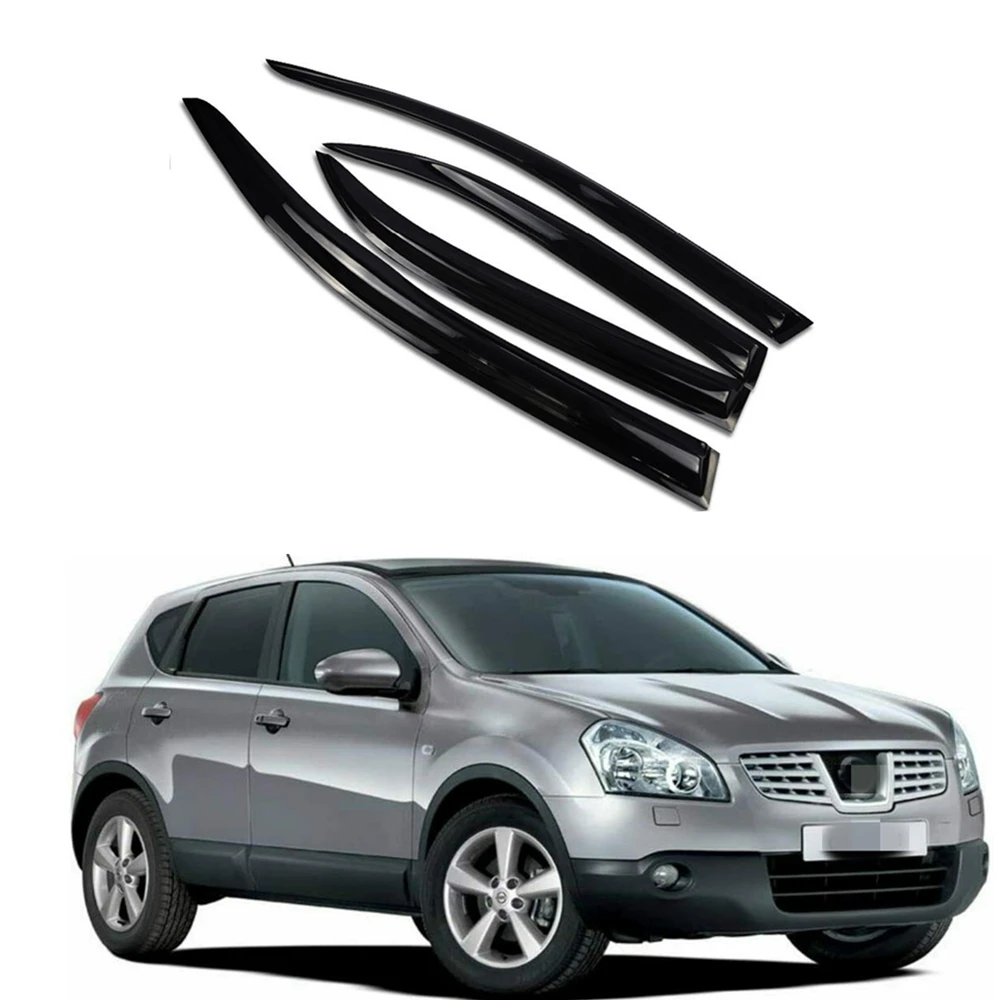 For Nissan Qashqai 2008 2009 2010 2011 2012 2013 2014 Window Visor Rain Guard Weather Shield Wind Deflector Slim Awning Shelter