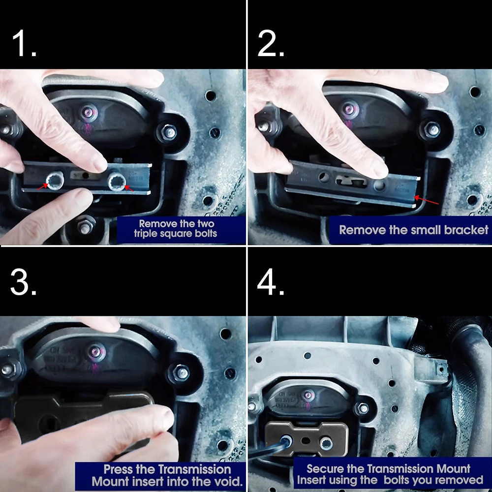 Inserto de montaje de transmisión de aluminio Billet para chasis B8 Audi A4 S4 RS4 A5 S5 RS5 Q5/SQ5 modelos para s-tronic/Manual