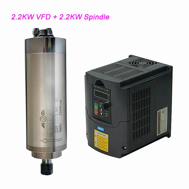 CNC Spindle Motor VFD Inverter 800W 0.8KW 1.5KW 2.2KW 3.0KW 4.0KW Variable Frequency Drive DIY CNC Engraving Machine Shaft