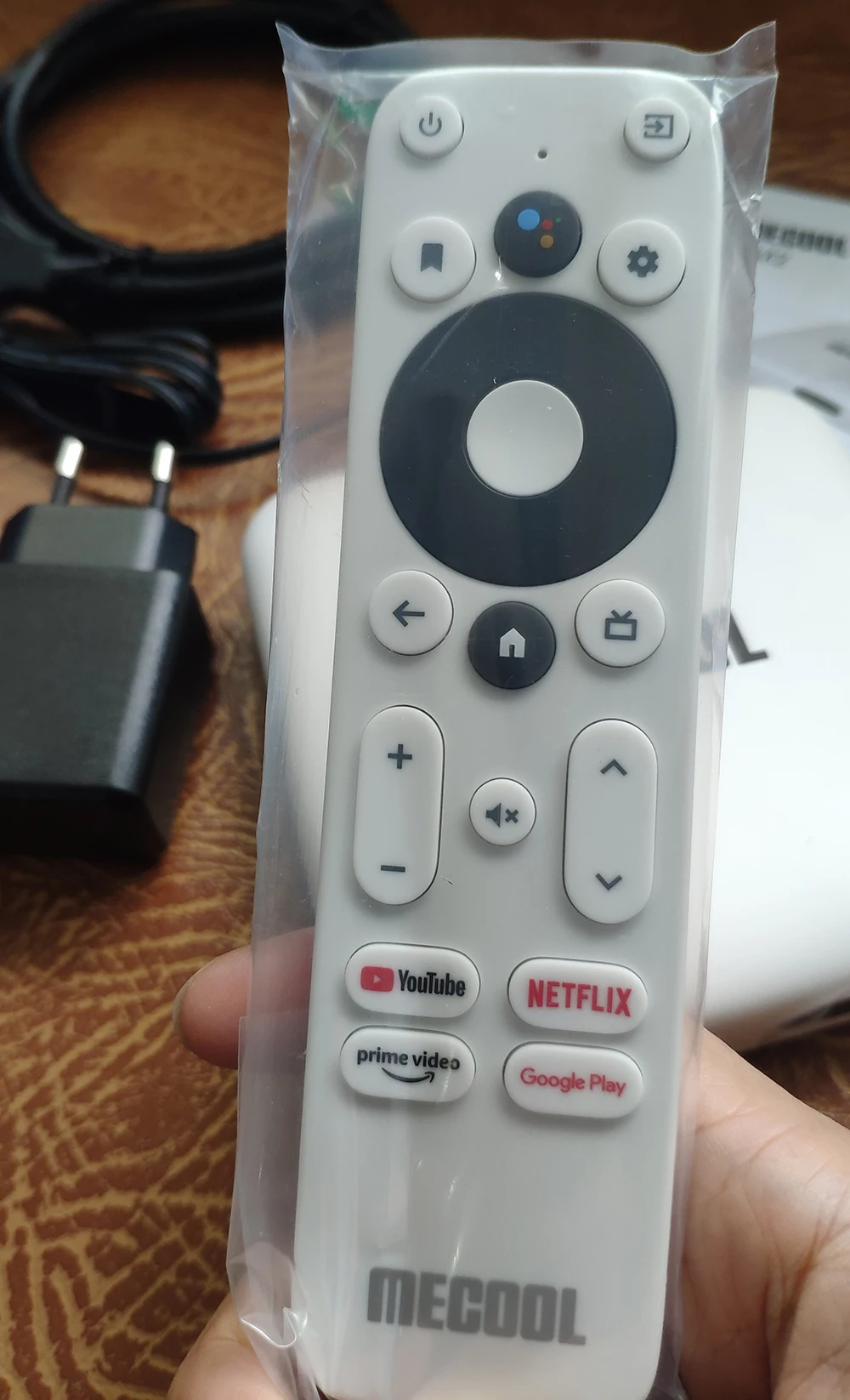 Original Mecool km2 Sprach fernbedienung Ersatz BT Wireless Air Mouse Google zertifiziert Prime Video Netflix Android TV-Box