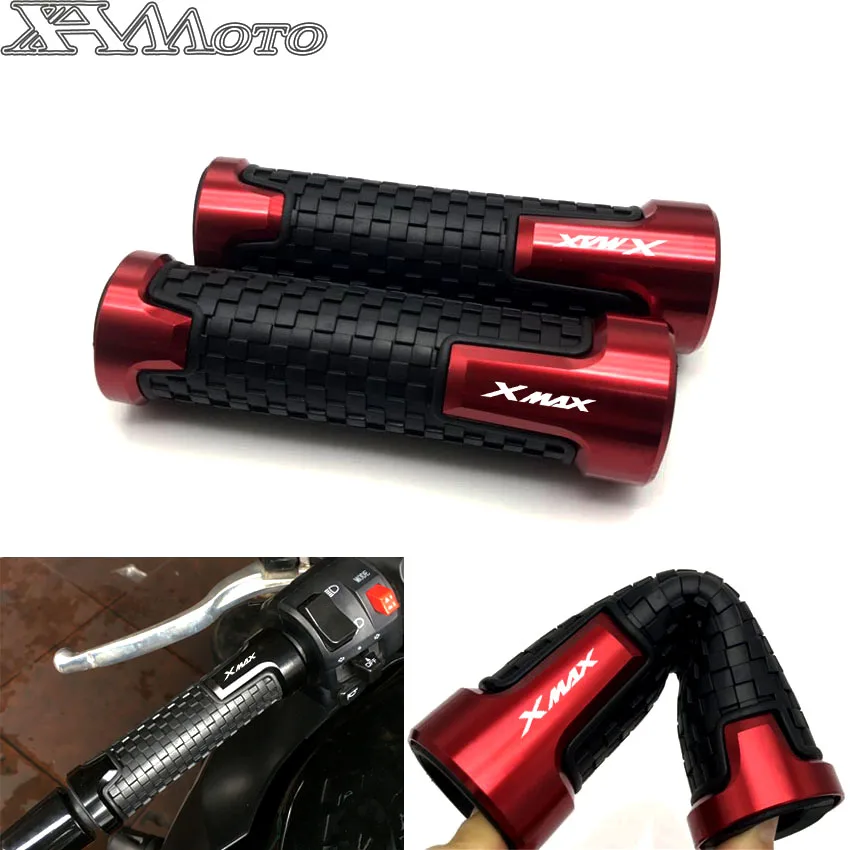 For Yamaha xmax 125 250 300 400 X MAX 2017 7/8'' 22mm Motorcycle knobs Anti-Skid scooter Handle ends Grips Bar Hand Handlebar