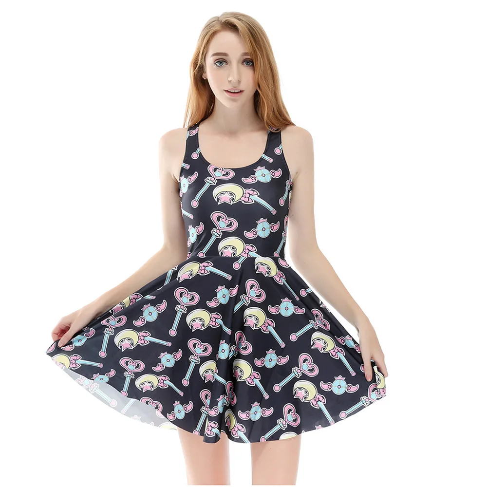 Digital Printing Dress Abdl Cut Skirt