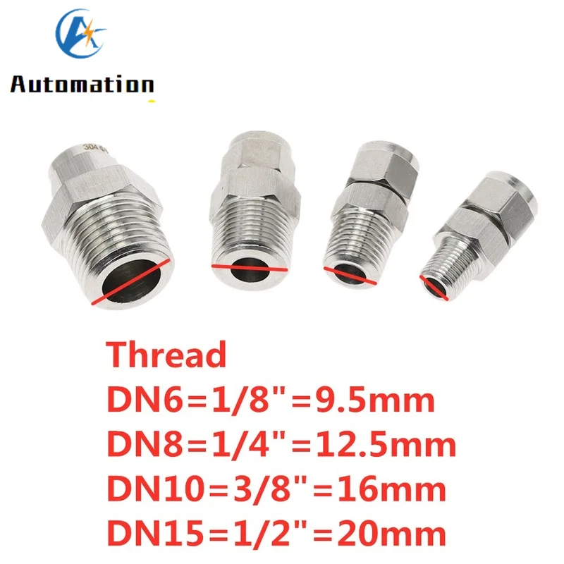 Connecteur adaptateur de raccords de tuyauterie à torsion rapide, Tube de 6mm 8mm 10mm 12mm à filetage mâle de 1/8 \