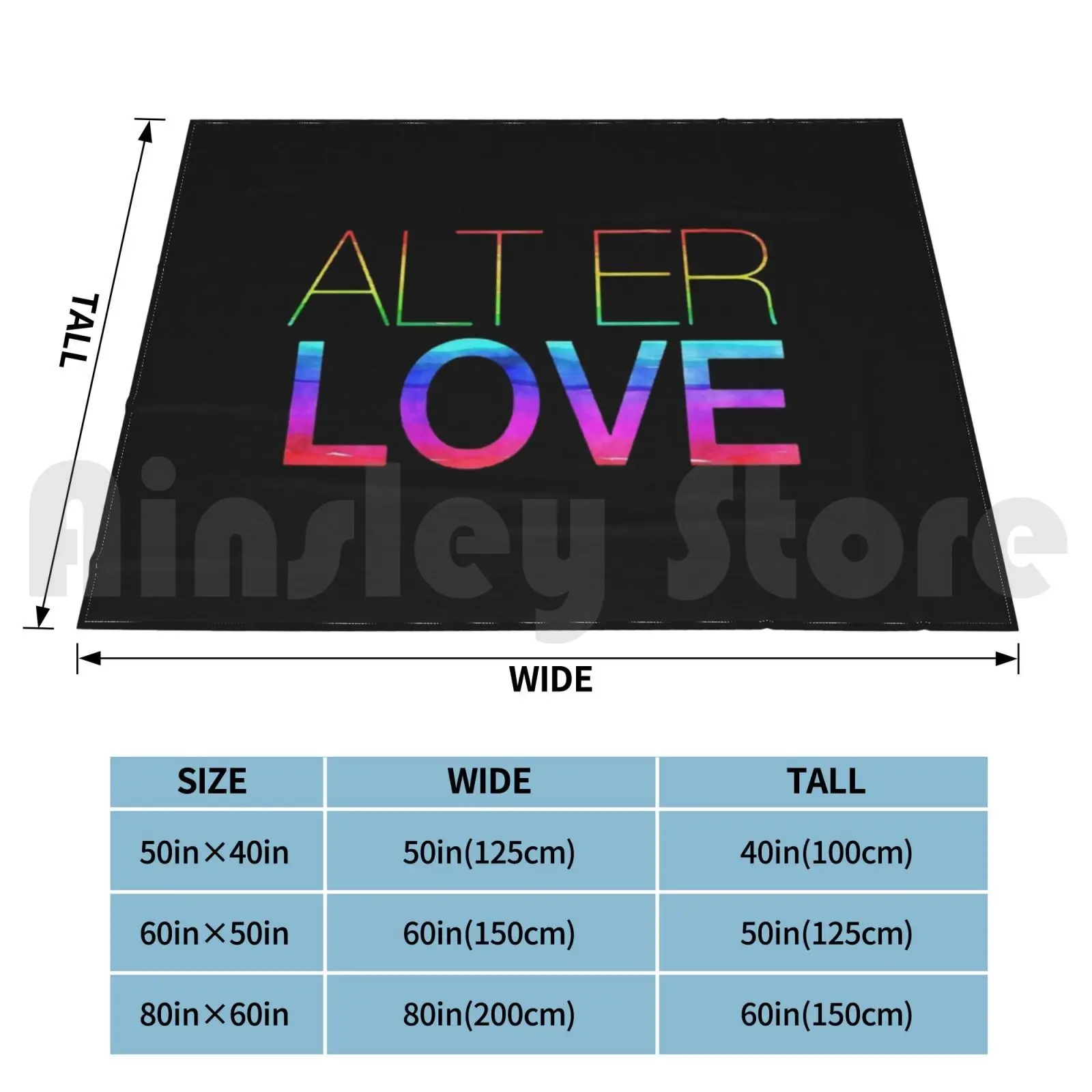 Alt Er Love Rainbow Blanket Super Soft Warm Light Thin Skam Sweden Italy France Nl Druck Italian John Tv Original Show