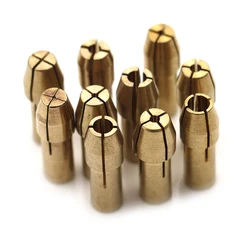 10Pcs Mini Trapano Mandrino s Adattatore 0.5 millimetri-3.2mm Dremel Mini Trapano Mandrino s Mandrino Adattatore Micro pinza In Ottone Per Il Potere Utensile Rotante