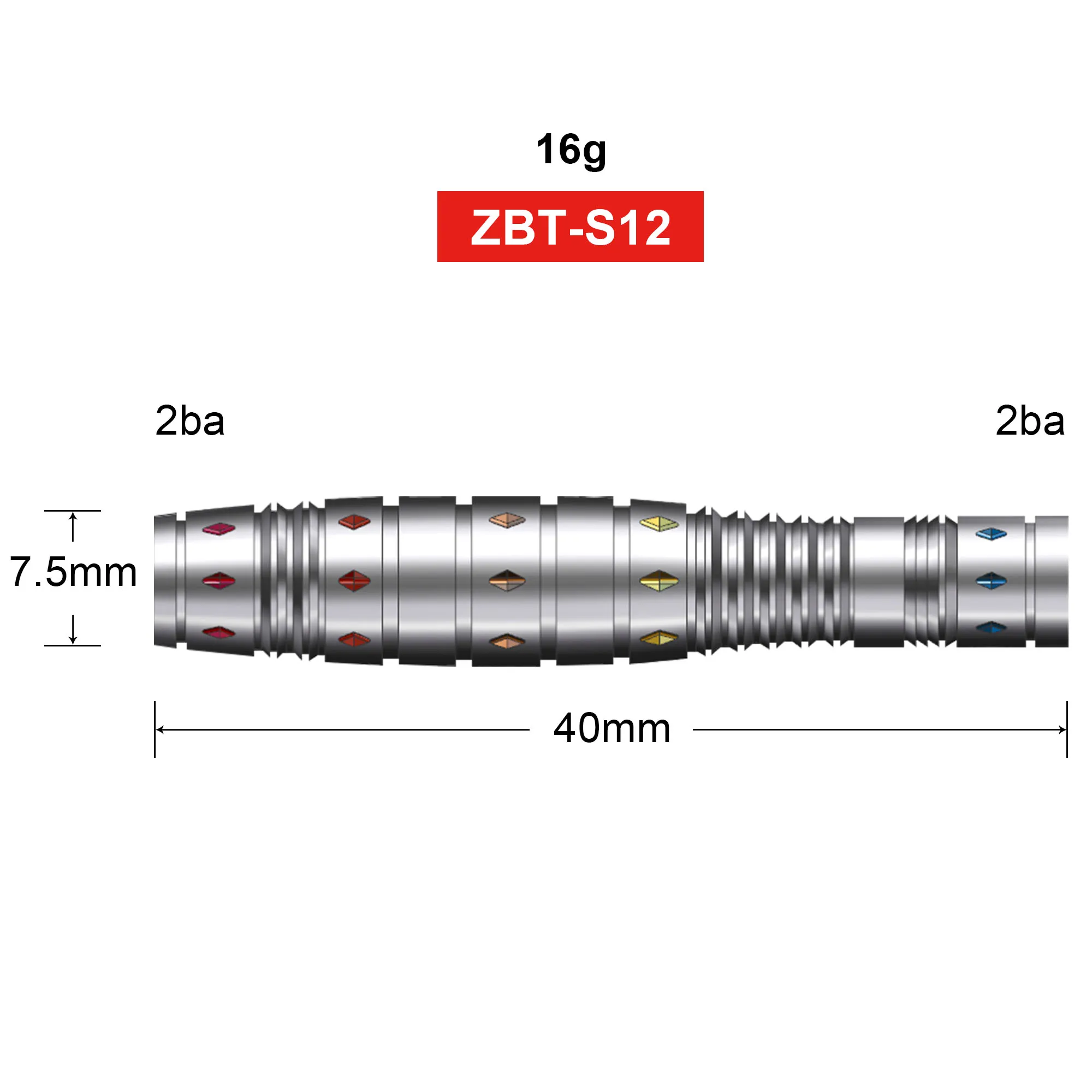 CyeeLife 16 Gram Soft Dart Barrels Tungsten 90% 3pcs For Plastic tip Dart board No Accessories