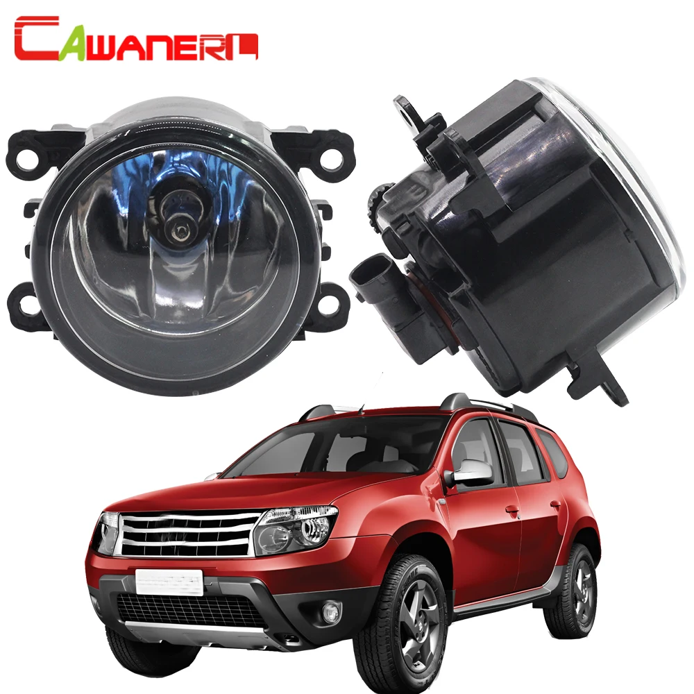 Cawanerl 2 X H11 100W Car Halogen Bulb Fog Light Daytime Running Lamp DRL For Renault Duster Closed Off-Road Vehicle 2012-2015