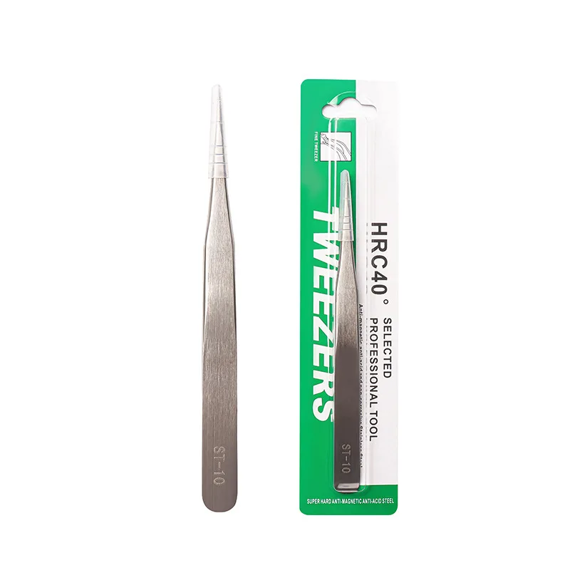 Pincettes à cils en acier inoxydable, pince à épiler de haute précision, fournitures d'extension de cils, outil de maquillage, 1PC