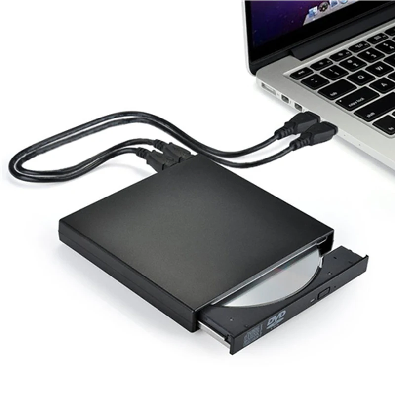 

Portable USB 2.0 CD Drive external DVD Drive ROM Player CD-RW Burner Writer Reader Recorder Portatil for Laptop Windows PC MAC