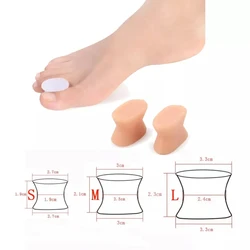 2Pcs=1Pair Gel Toe Separator Foot Care Tool Silicone Big Toe Bunion Straightener Valgus Hallux Bunion Protector Corrector