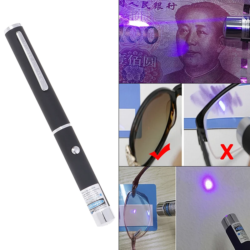 Blu-ray Lens Test Pen Color Change Film Detects Anti Blue Light Glasses Test Pen Teaching Flashlight Cat Catch The Beam Light