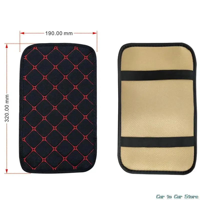 Car Armrest Mat Auto Armrest Waterproof Protector Universal Interior Armrests Storage Box Mats Dust-proof Cushion Cover