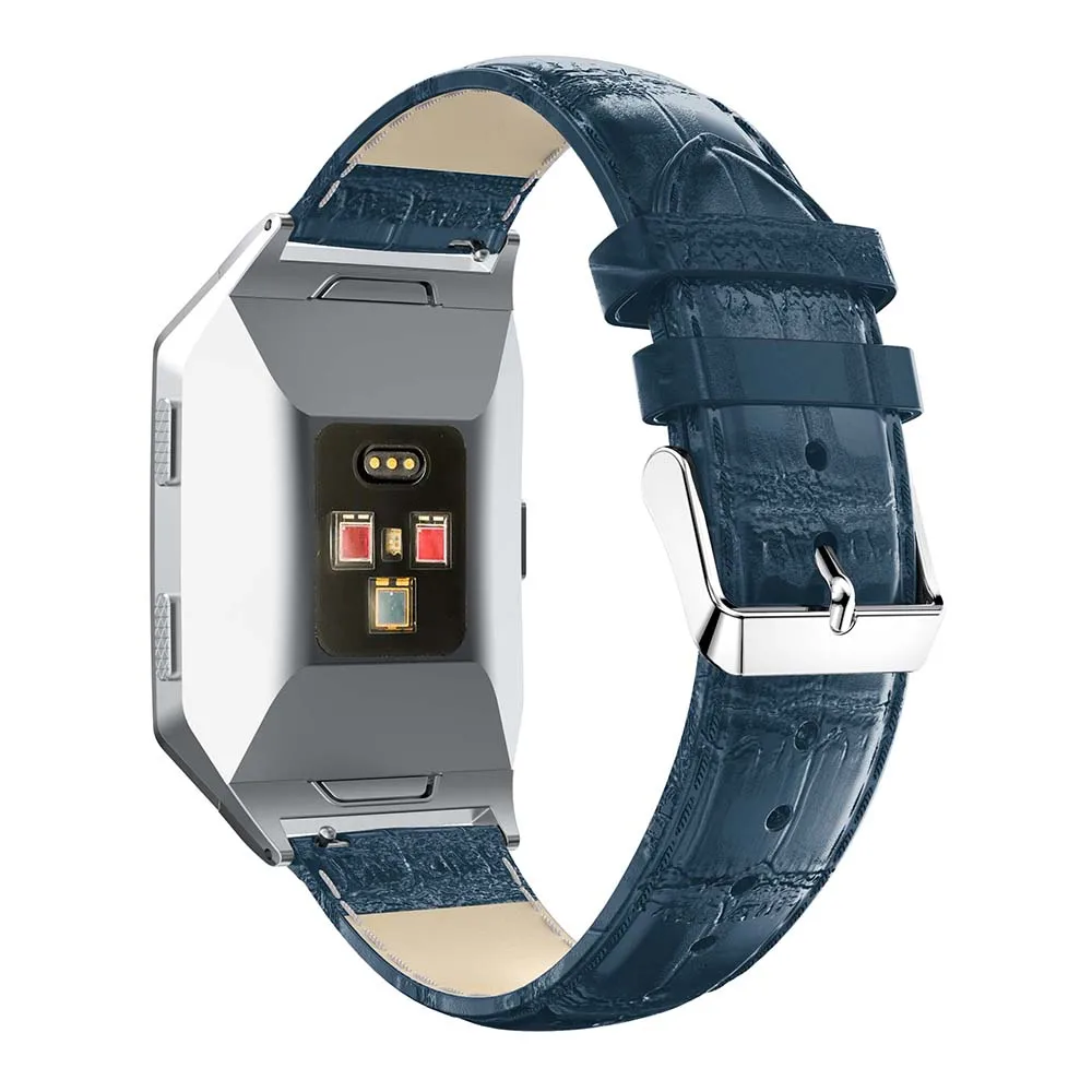 حزام ساعة جلدي أنيق لحزام الساعة الذكية Fitbit Ionic حزام بديل رياضي وإكسسوارات حزام الساعة