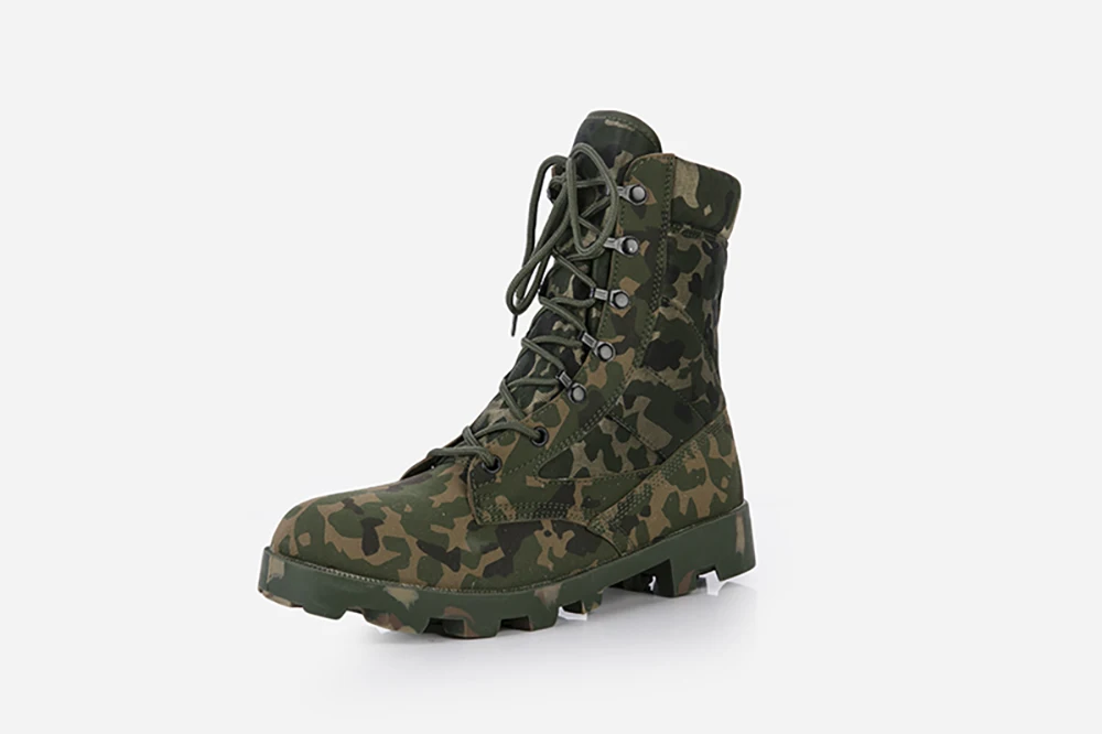 Anti-slip Durable Camouflage Training Hiking Tactical Leather Boots