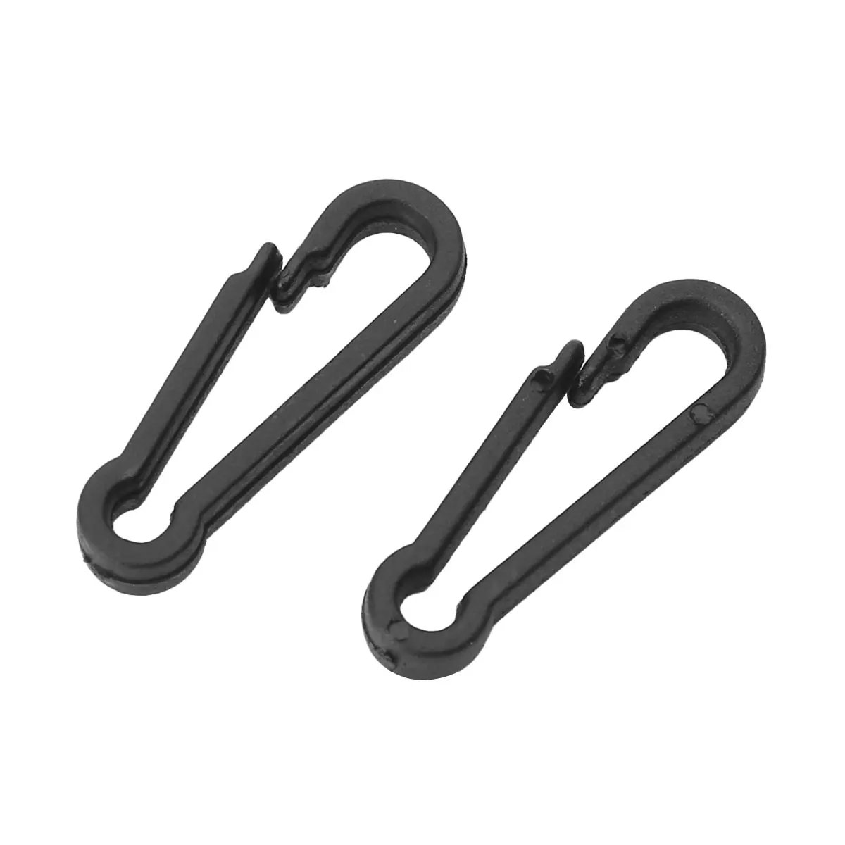 100 Small Keychain Clasps Plastic Clip Hooks Mini Paracord Carabiner Hangers DIY Wallet Backpack Strap Hanging Buckles Ornaments