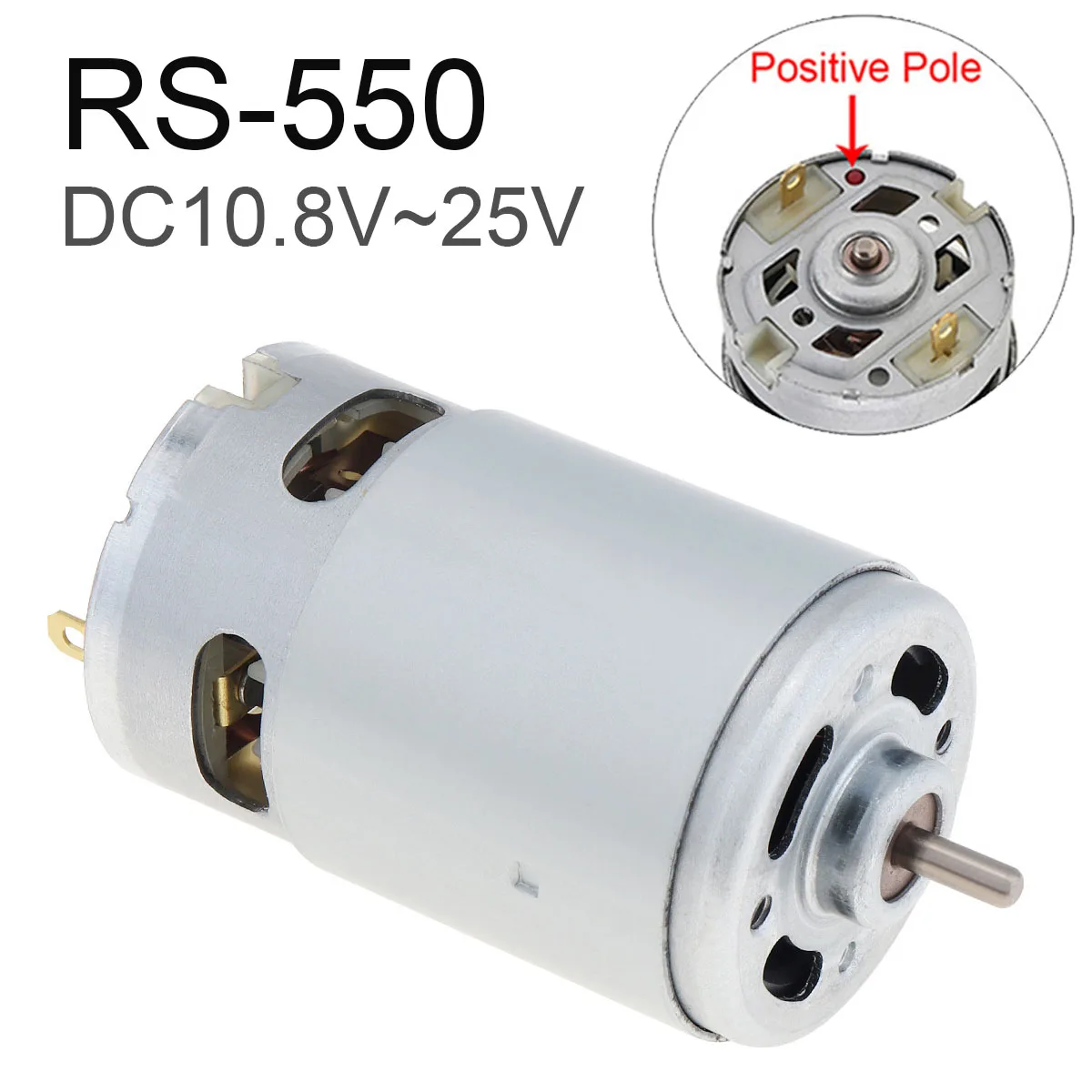 

RS550 DC Motor 10.8-25V Electric Tools Motor for Replacement Electric Drill Driver Various Cordless Screwdriver Accessories