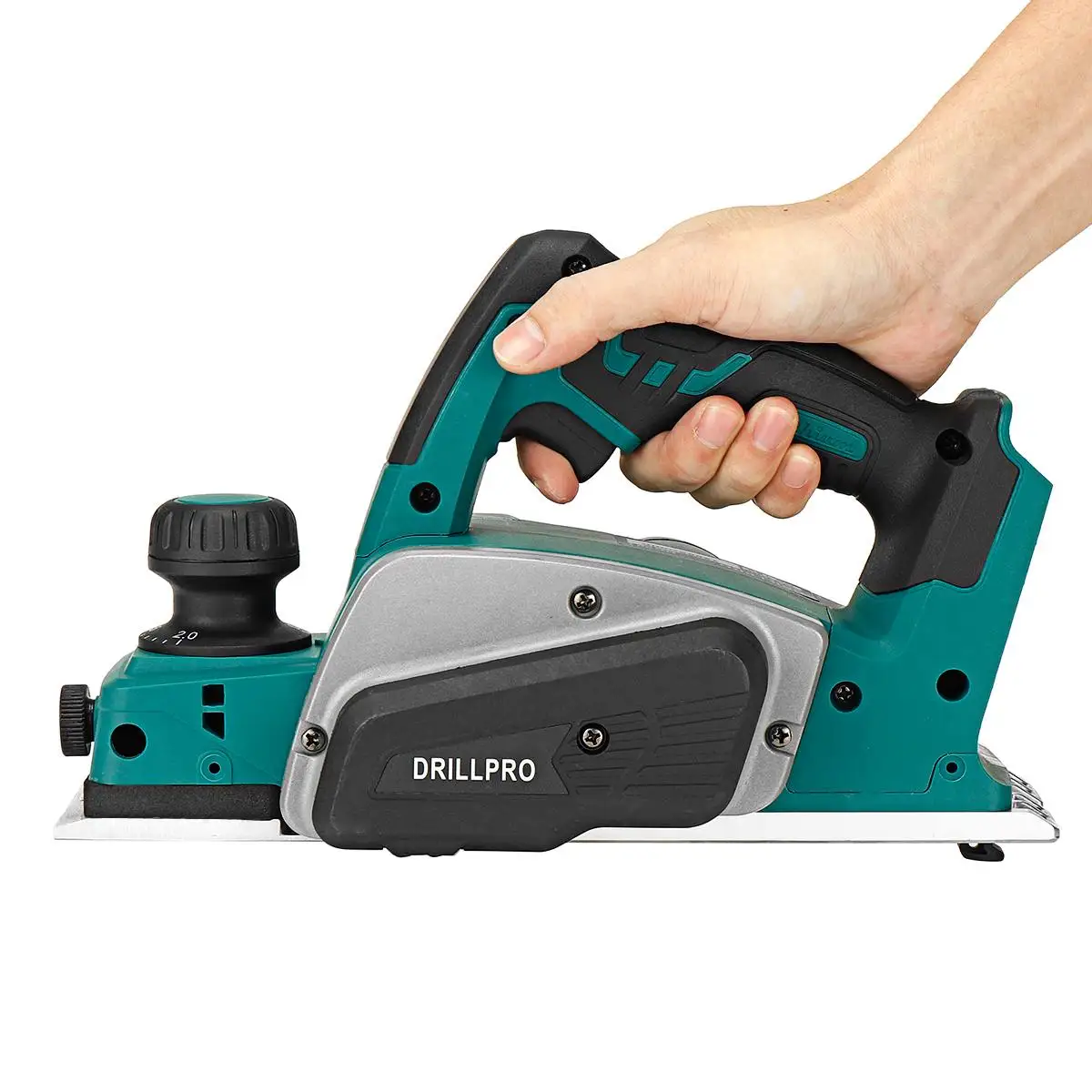 Drillpro 15000RPM 18V Rechargeable Electric Planer Cordless Handheld Wood Cutting Tool with Wrench for Makita 18V Battery