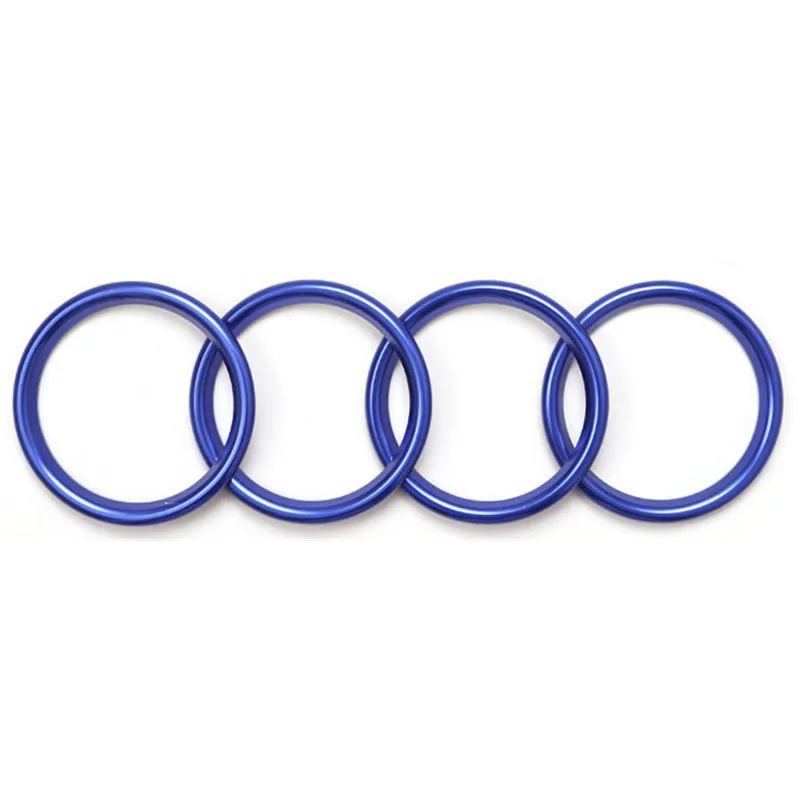 Aluminium Alloy Car Styling Accessories  Instrument Panel AC Air outlet Inner Decoration Ring Fit For Audi A1 2014-2017