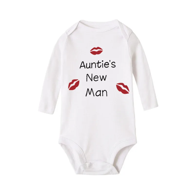 I'm Not Crying I'm Ordering Dinner Letters Print Baby Romper White Cotton Fall Long Sleeve Bodysuit Toddler Jumpsuit