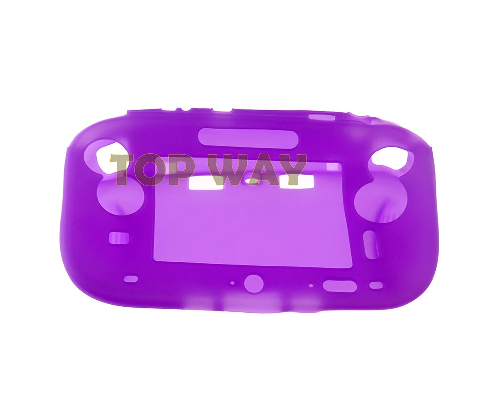 واقي كامل للجسم من السيليكون المطاطي الناعم لـ Wii U ، حافظة جل ، غطاء صدفة ، قشرة جلد ، وحدة تحكم في لوحة الألعاب ، 1.