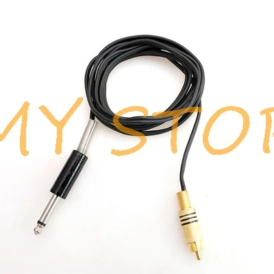 A and B D Type 6Ft 1.8m Red Black Blue Yellow Purple Flexible Silicone RCA Clip Cord Plug 1/4" Tattoo Machine Power Supply