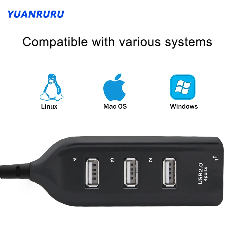 2.0 Hub USB 4 Hub USB Hub USB 2.0 Hub Multi USB Splitter Expander multiplo 2.0 USB per PC Desktop accessori per Computer