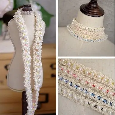 South Korea Small Incense Wind Bead Lace Accessories DIY Jacket Sleeve Collar Handmade Decorative Lace Band