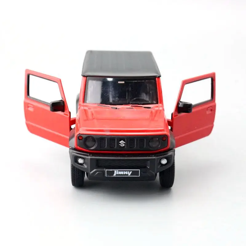 Diecast Metal Toy Car Model 1:26 Scale Suzuki Jimny SUV Pull Back Sound & Light Educational Collection Gift Kid Doors Openable