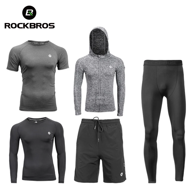 ROCKBROS jazda na rowerze zestawy mężczyźni kobiety szybkie suche Bike garnitury Running biegaczy siłownia szkolenia dresy zestawy sportowe ubrania