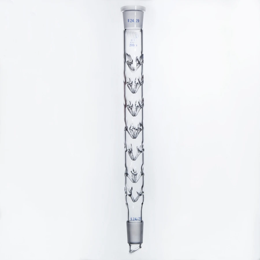 200mm/300mm Joint 14/23 19/26 24/29 Borosilicate Glass Vigreux Distilling Column For Chemistry Lab