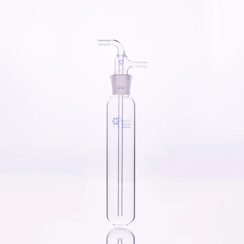 FAPE Hydrazine with ground mouth 24/29, Capacity 250mL, Detachable straight cold hydrazine, Split straight cold trap