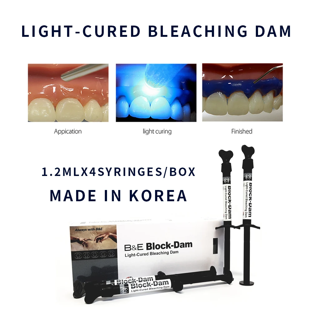 Bleaching Dam Block Light Curing Resin Barrier For Isolating Tissue teeth whitening Gingival Gum Protector Dental supplies