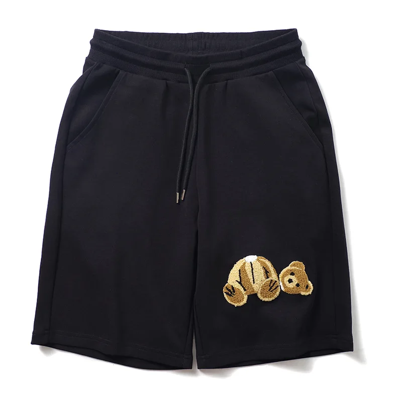 

New Novelty high quality Men Comfortable Classic Bear Skateboard Street Cotton Casual Shorts Kanye Hip-hop Parkour #032