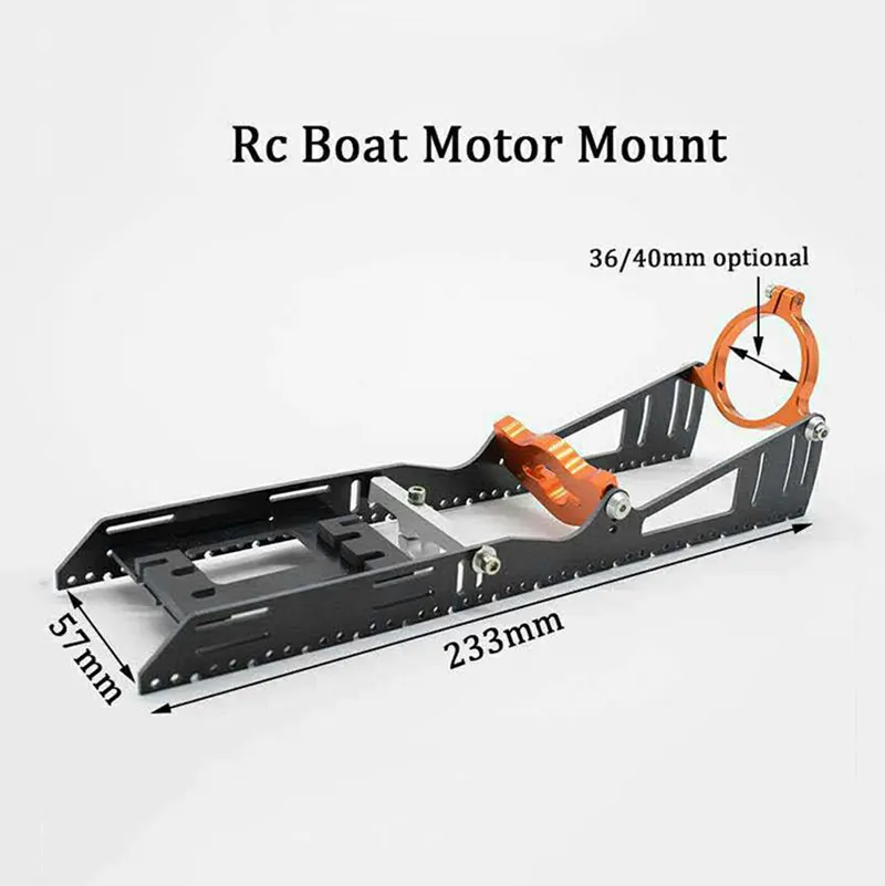 Rc Boat Motor Mount Length 233mm Extended Motor Bracket For B36mm/40mm Brussless Motor