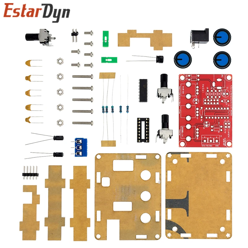 Estardyn XR2206 Function Signal Generator Sine/Triangle/Square Output 1Hz-1MHz Signal Generator Adjustable Frequency Amplitude